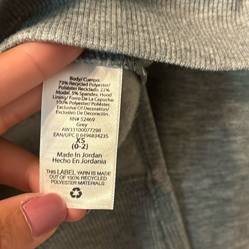 Athletic Works Basic Gray Pullover Hoodie Size Xs - image 3